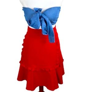 Eloquii Red Mini Skirt